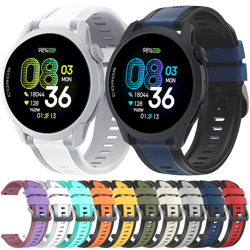 Versatile 22mm Soft Rubber Smart Watch Band - Premium Bracelet