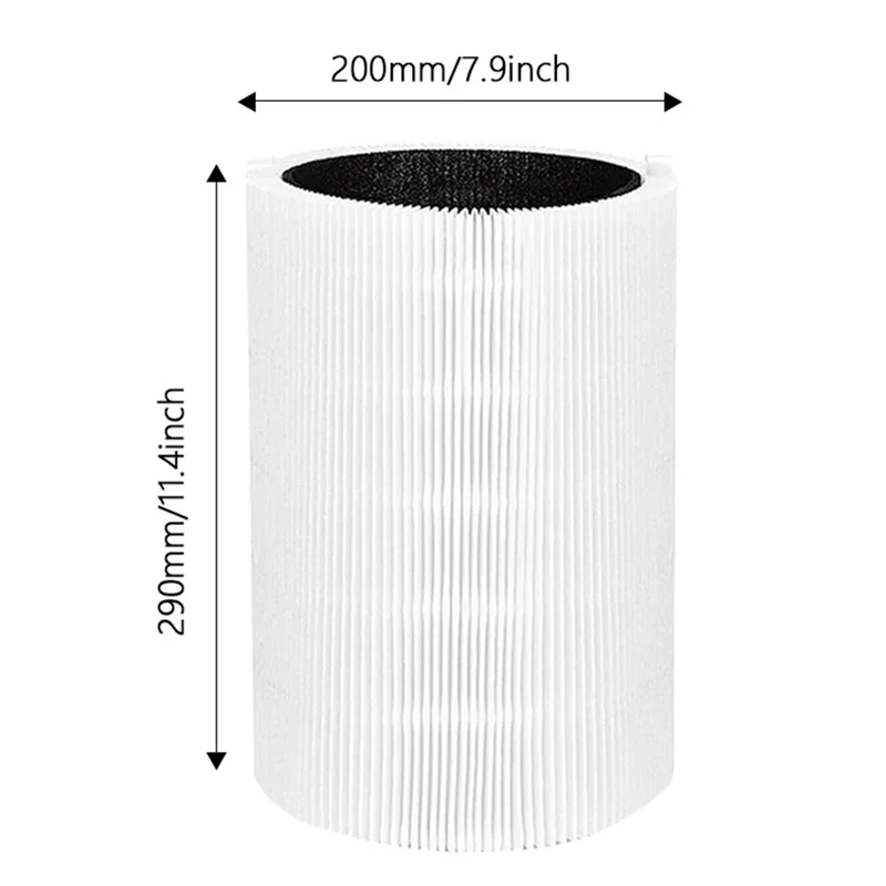 For Blue Pure 411 Series SmokeBlock Replacement Filter, Fits Blue Pure 411 Auto, and 411+ Air Purifiers 2Pc