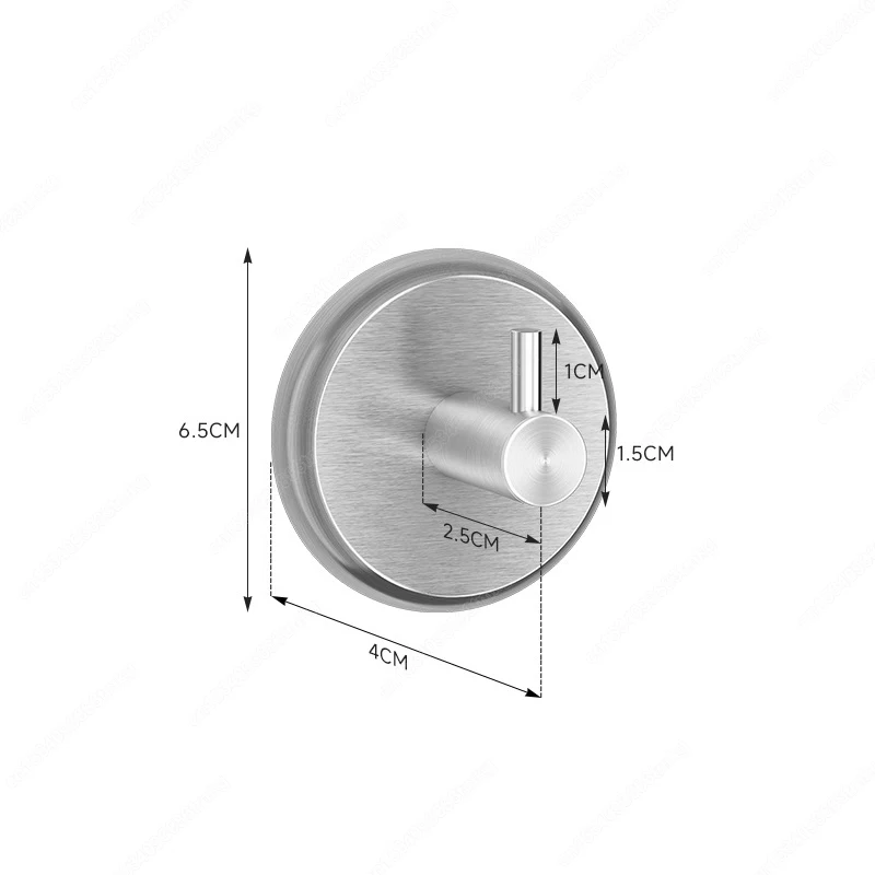 Waterproof Stainless Steel Suction Cup Wall Hooks: Reusable, Punch-Free