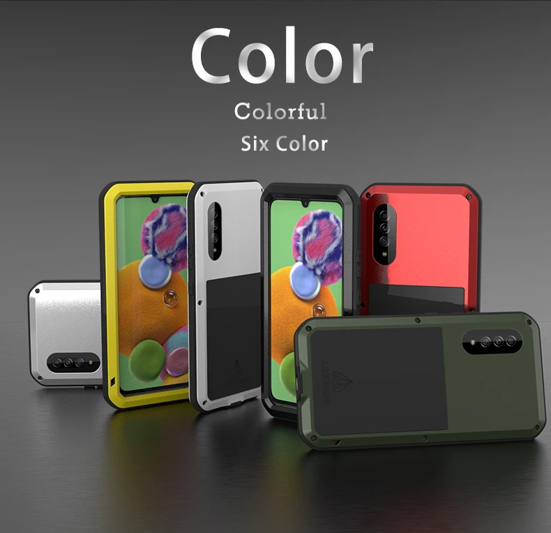 

For Samsung Galaxy A90 5g Case Love Mei Shock Dirt Proof Water Resistant Metal Armor Cover Phone Case For Samsung Galaxy A90 5g