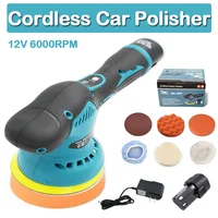 Cordless Car Polishing Machine Sanding Machine 12V 8 Gears 380W Auto Polishing Machine Sander Small Portable Polish Waxing Tools 1
