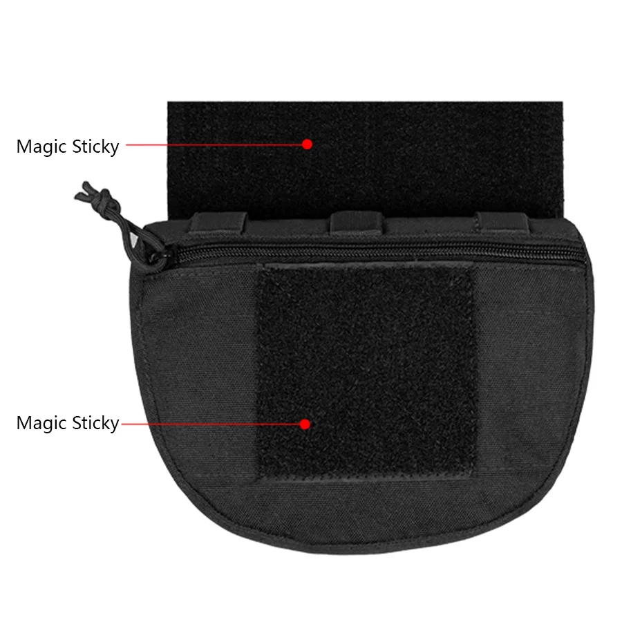 Outdoor-Sportweste Erweiterung kleine Tasche Hüfttasche MOLLE Zubehör Werkzeug kleine Hängetasche tragbare multifunktionale Brust – Detail 3