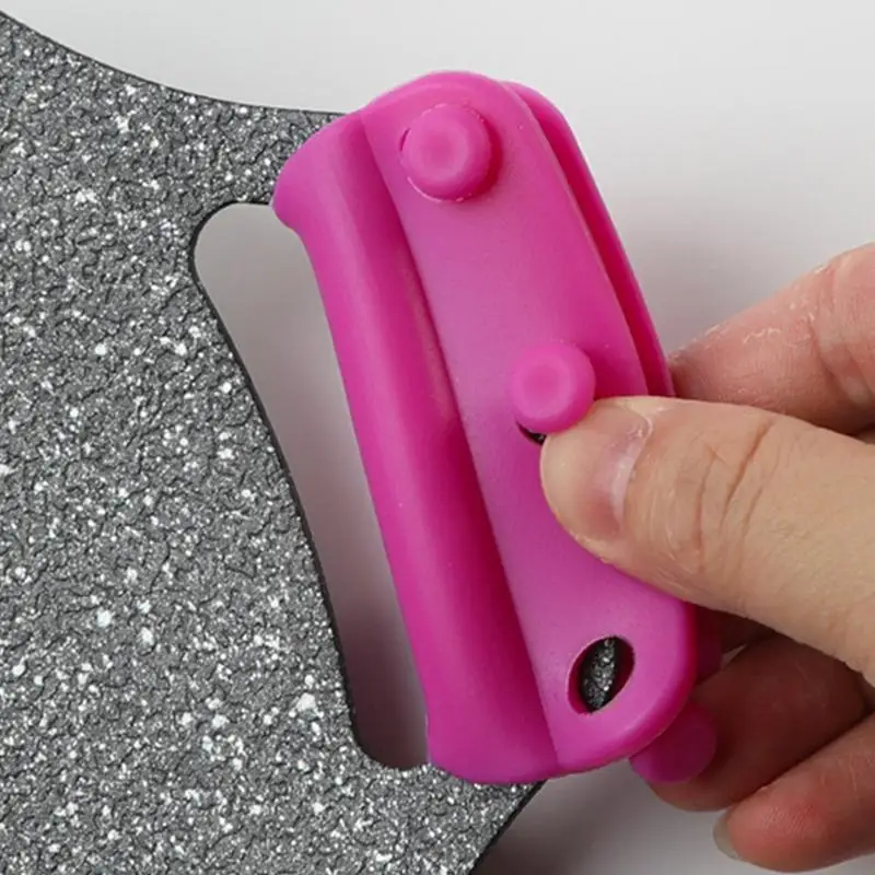 

Силиконовая крышка для ручки кастрюли, 2 шт., противоскользящий рукав для ручки кастрюли, теплоизоляция, Нескользящие железная ручка для кастрюли, рукавицы, кухонные инструменты