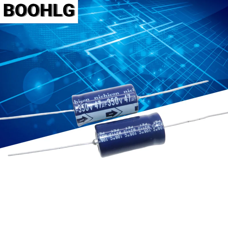 Horizontal Axial Polarized Electrolytic Capacitor 350V 47uf 16x31mm 2PCS