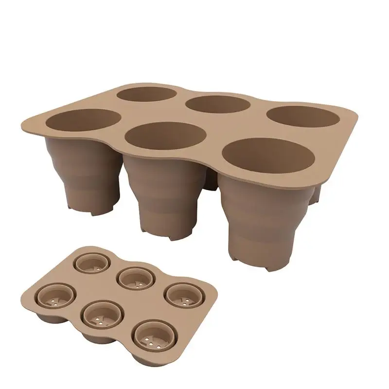 

6 Grid Nursery Basin Nursery Tray Succulent flower pots House Plants Planter Pot Greenhouse Grow Tray Indoor Gardening Tray