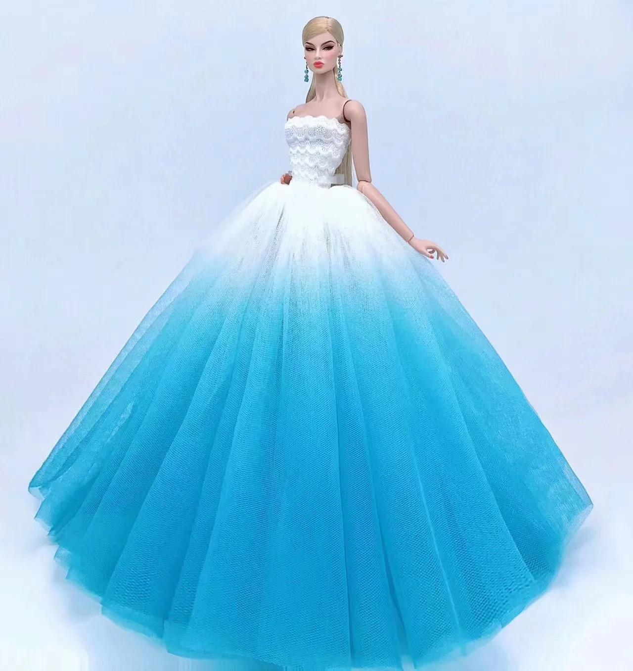 Custodia Per Abiti Per Bambole Barbie Abito Da Principessa Trailing Wedding Bride Abito Da Sposa Per Accessori Barbie Giocattoli Ornamenti Per La Casa