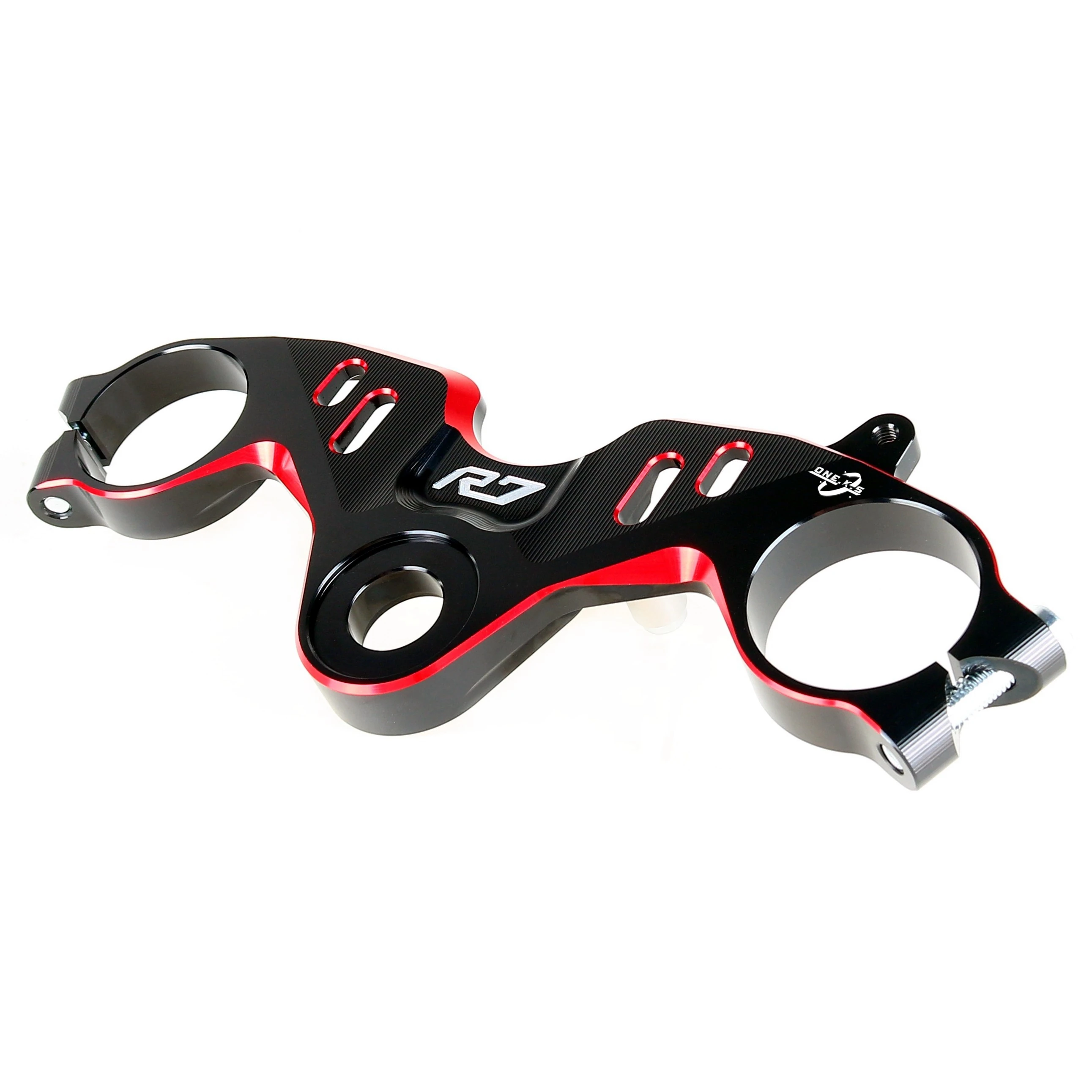 Motorcycle CNC Racing Refit Clip On Handle Bars Front End Upper Top Clamp For YAMAHA R7 2021-2023 4