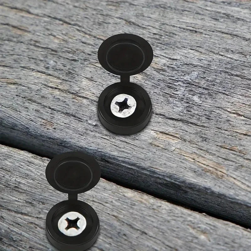 10/100 Stück Schrauben-Dekorabdeckungen Kreuzschlitz-Schraubenkappen Faltbare Schnallen für Auto Möbel Dekorative Mutternabdeckungen Schrauben Hardware – Detail 10
