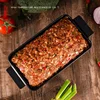 Metallic Mould Professional Meatloaf Pan Non Stick Oven Baking Pan Rectangular Loaf Pan with Insert Rack Bread Tool Baking Tool 5