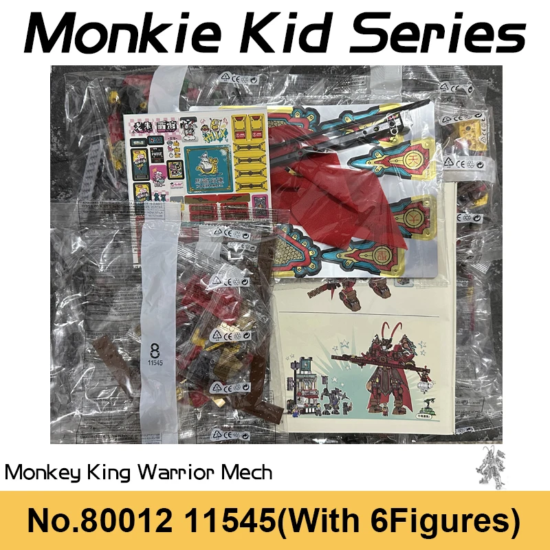 MONKICHI 1665pcs Monkie Kid Series Monkey King Ultra Mech Building