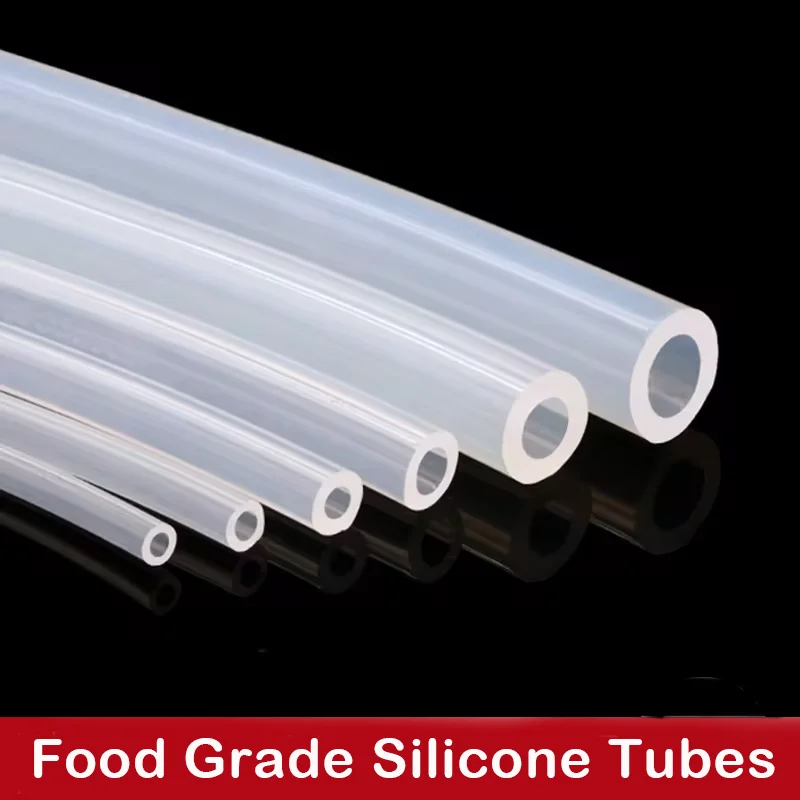 1m Food Grade Transparent Silicone Rubber Hose ID 0.5-50mm Flexible Non - Foto 9