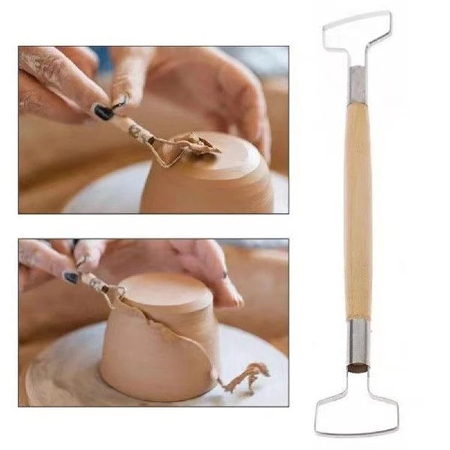 Wooden Handle Pottery Ceramics Diy Tools  Pottery Clay Ceramic Tools  Wooden - Pottery & Ceramics Tools - Aliexpress