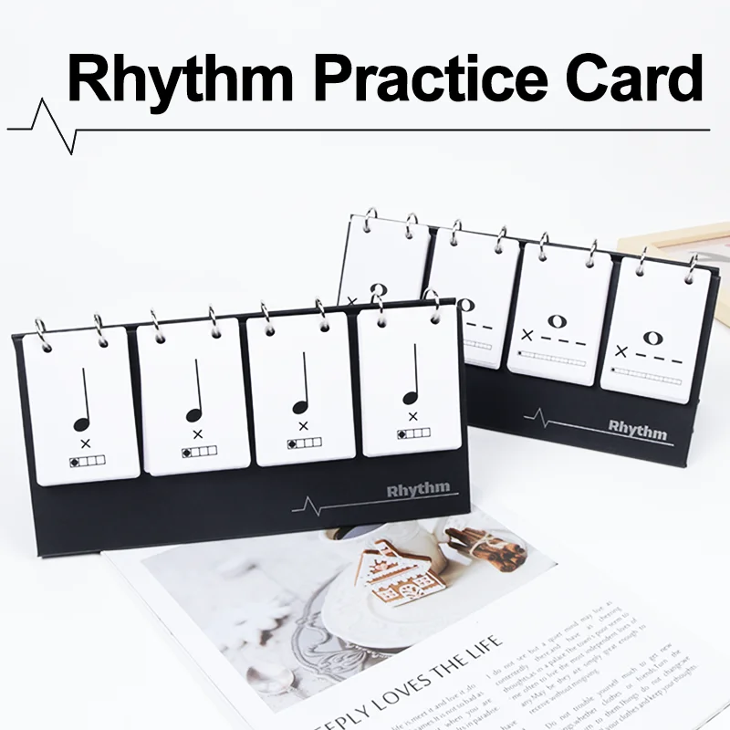 Rhythm Practice Card Visual Music Flash Card Note Training Music Teaching Props For Musical Instrument Piano Drum Guitar musical instruments accessories,music chord tool