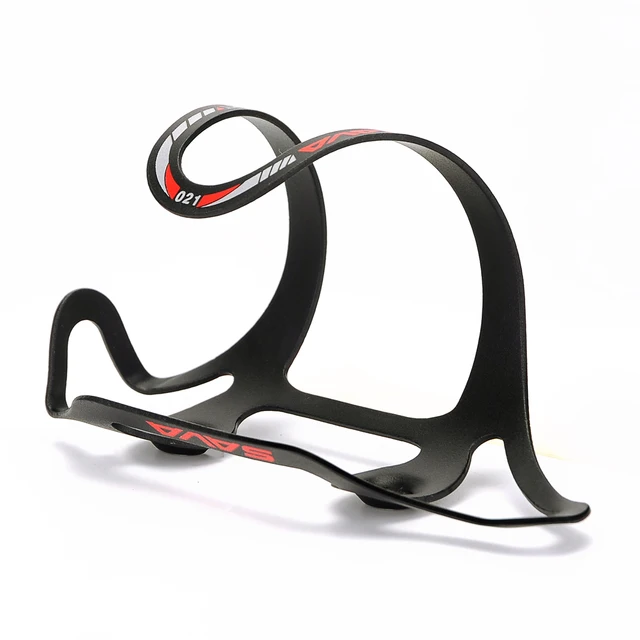 SAVA Aluminum Alloy Bicycle Water Bottle Holder Black And White Cycling Cage Road Mountain Water Bottle Holder 4