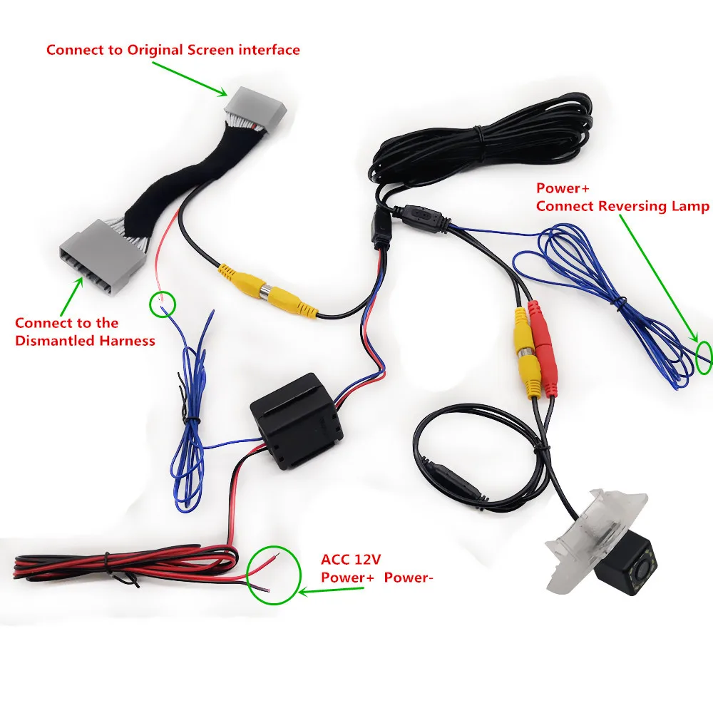 Fisheye 동적 탄도 Honda Civic 용 자동차 후면보기 백업 카메라 2011 2012 2013 2014 2015 2016 & Original Factory Screen