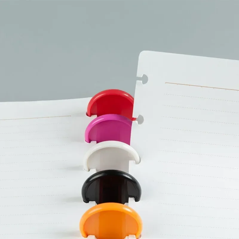 35MM solid color plastic binding ring buckle loose-leaf mushroom hole notebook special binding disc 100PCS