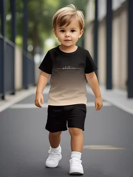 Boy's Tee Shirt and Short Set 1