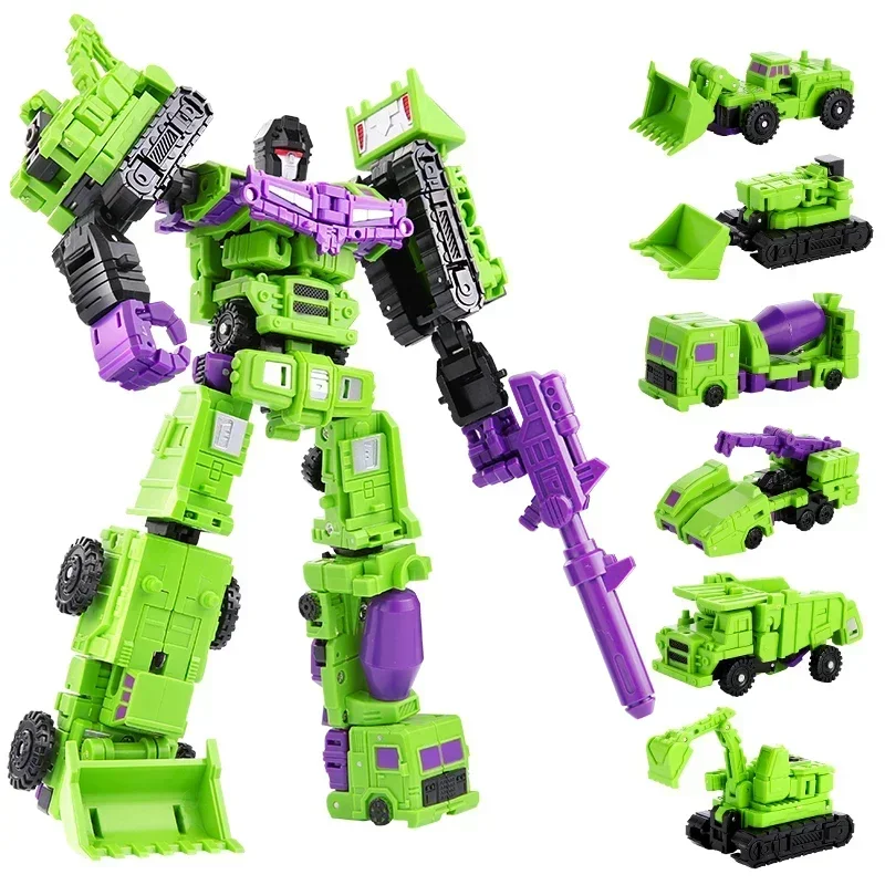 Trasformazione 6 In 1 Modello Mini Devastatore 21Cm Action Figure Robot Giocattoli Di Plastica Miglior Regalo Bambino Bambino Nuovo
