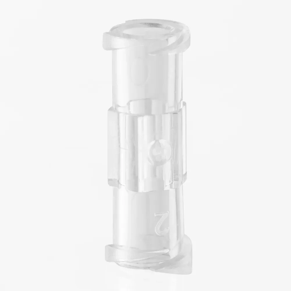 Medical Sterile Double Helix Sterile Adapter Female to Female Coupler PP Drug Guide Device Double Thread Syringe Coupler