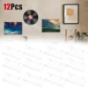 12Pcs Transparent Acrylic Record CD Storage Rack Vinyl Record Display Stand Shelf Living Room Decor Wall Holder Record Holder 1