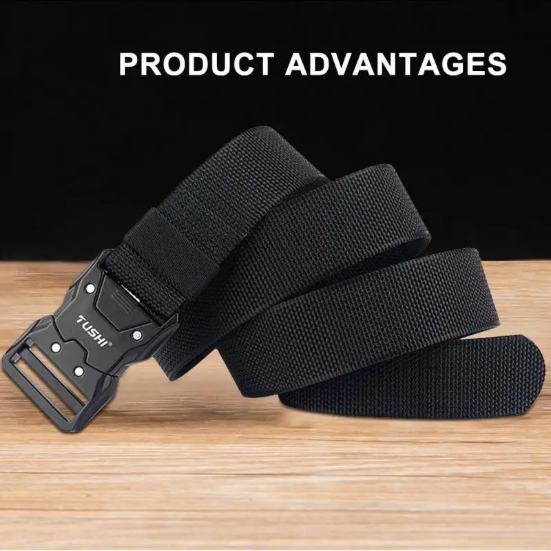 

Combat Belt Anti Scratch And Anti Wear In-demand 8 Colors Nylon Tactical Belt For Men Hunting Outdoor Training Belt Men's Belt