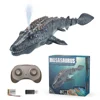 2.4G Remote Control Dinosaur For Kids Mosasaurus Diving Toys Rc Boat With Light Spray Water For Swimming Pool Bathroom Bath Toys 2