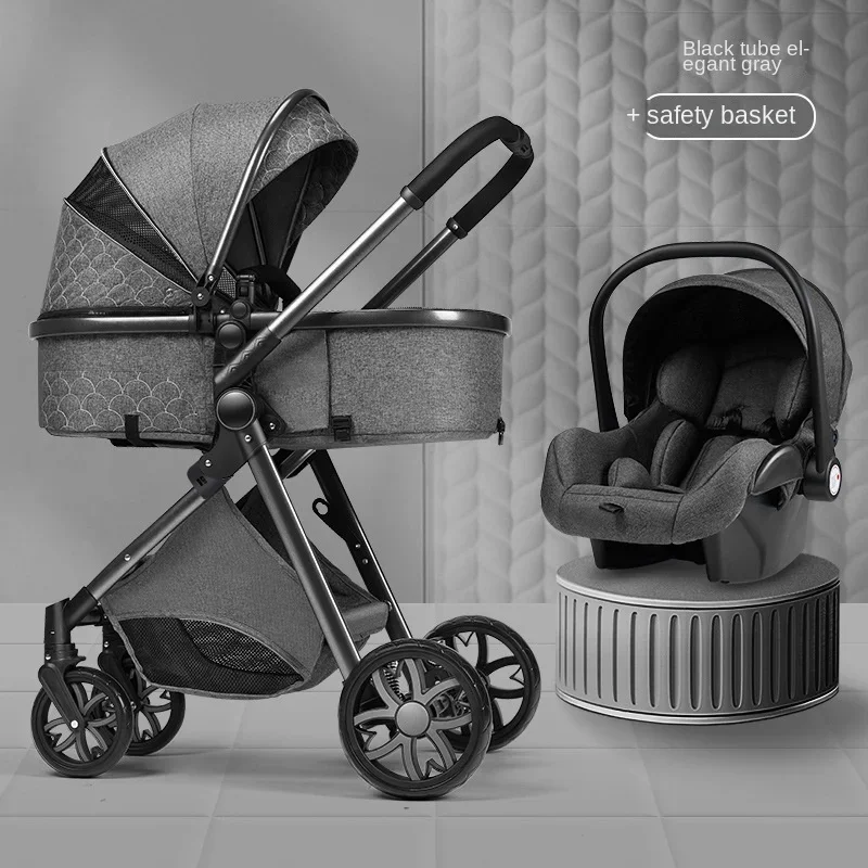 

Baby Stroller Multifunctional Folding Travel Stroller Newborn Baby Two-way Swivel Seat High Landscape Lightweight Stroller