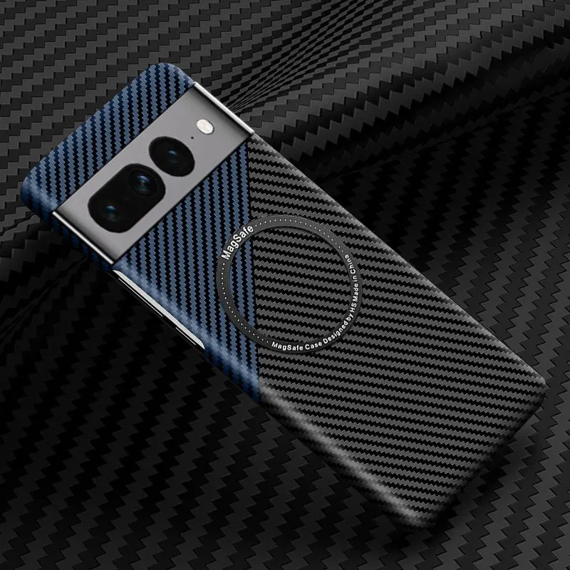 Carbon Fiber Wireless Charging Case - Fashion Cover with Anti-Knock Protection