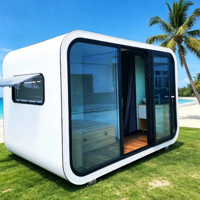 Maison conteneur personnalisée pour villa et complexe hôtelier, maison préfabriquée extensible 1