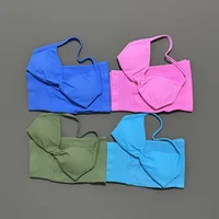 2 Piece Sports Gym Set Strappy Bra Yoga Underwear Short Sport Leggings Bicycle Running Sportswear Woman Seamless Yoga Set - Image 4