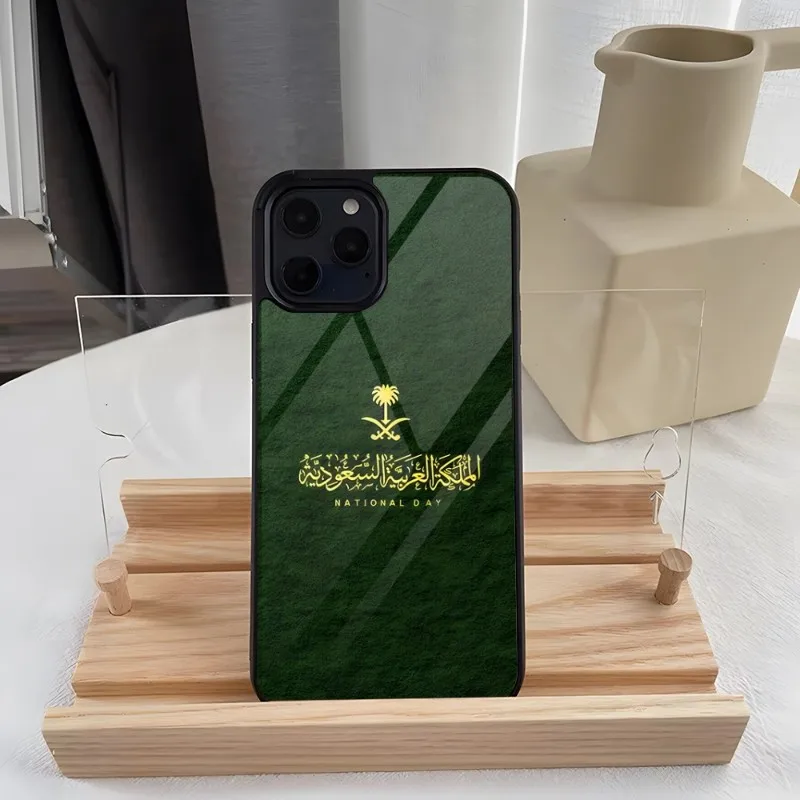 

Kingdom Of Saudi Arabia Flag Phone Case PC+TPU Case For IPhone 15 14 11 12 15 13 Pro Max 8 7 6 Plus X SE XR Hard Shell Fundas