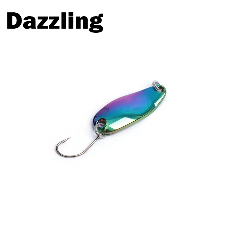 1 Stücke 2,5/3,5/5g Mini Wobbler Pailletten Löffel Köder Harten Köder Spinnerbait Isca Künstliche Pesca Wobbler Fliegen Angelgerät 5 Farben – Detail 10