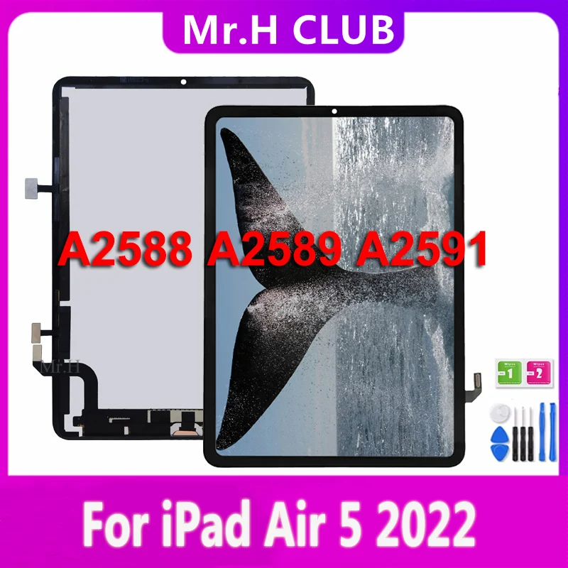 Bildschirm Ersatz Für IPad Air 5 2022 10.9 LCD Display - Für IPad Air 5th Gen Display Digitalisierer Für IPad Air5 LCD Bildschirm Touch Screen Montage Schwarz Mit Werkzeug A2588 A2589 A2591