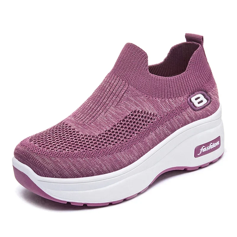 Women Orthopedic Walking Shoes Breathable Mesh Slip-On Sneakers Nursing Work Comfortable Casual Cushion Athletic Running Joggers 3