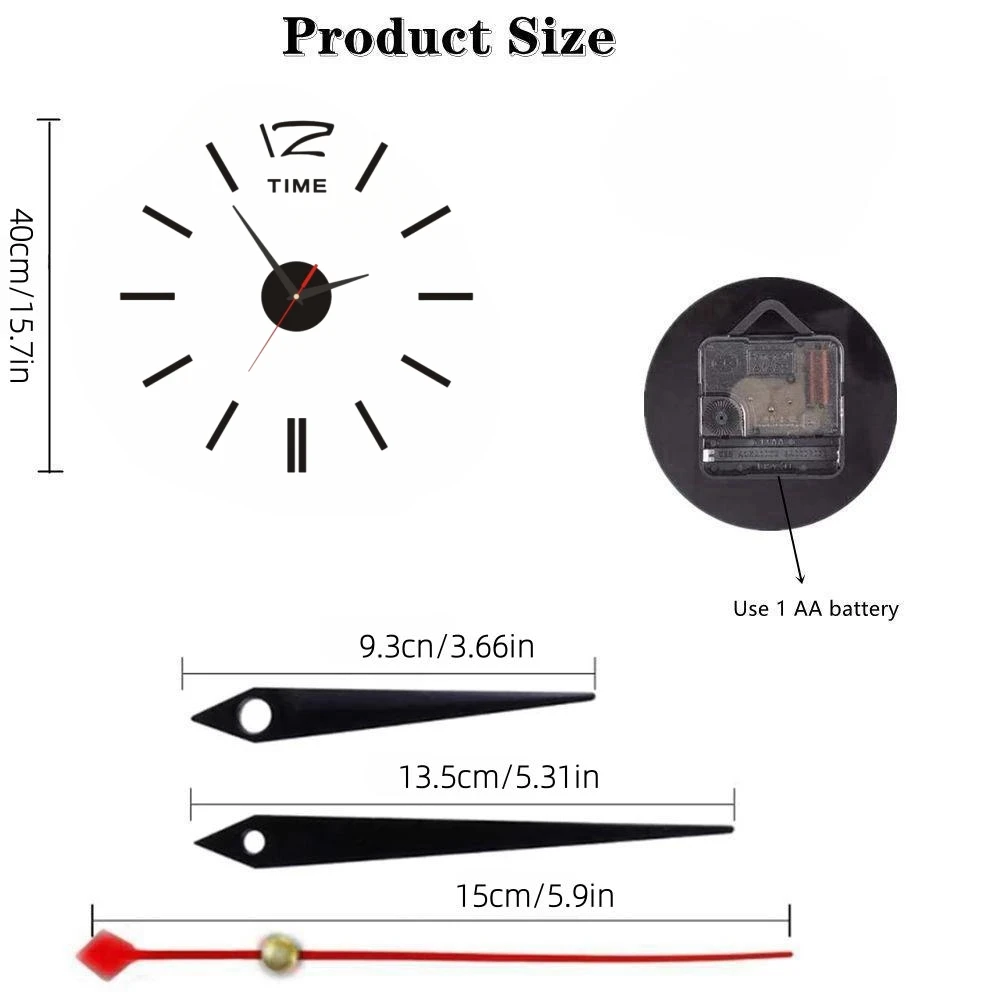 3D Luminous Wall Clock 5