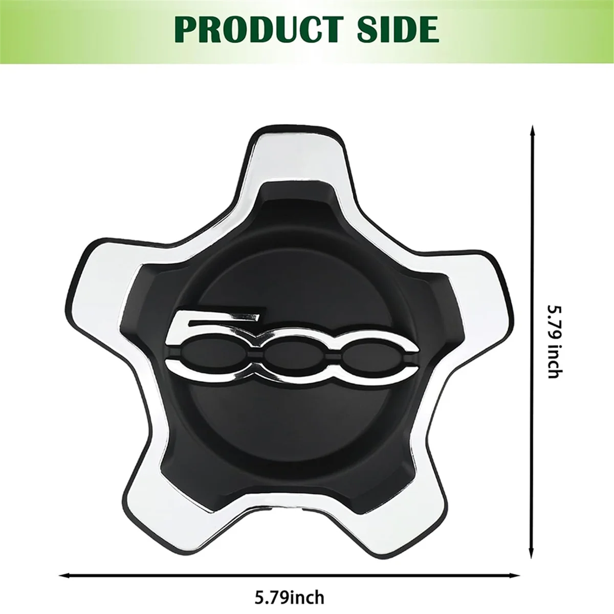 Car Wheel Center Cap Cover for 500X-6AN69LXHAA Dust Cover Car Accessories Silver car wheel cap