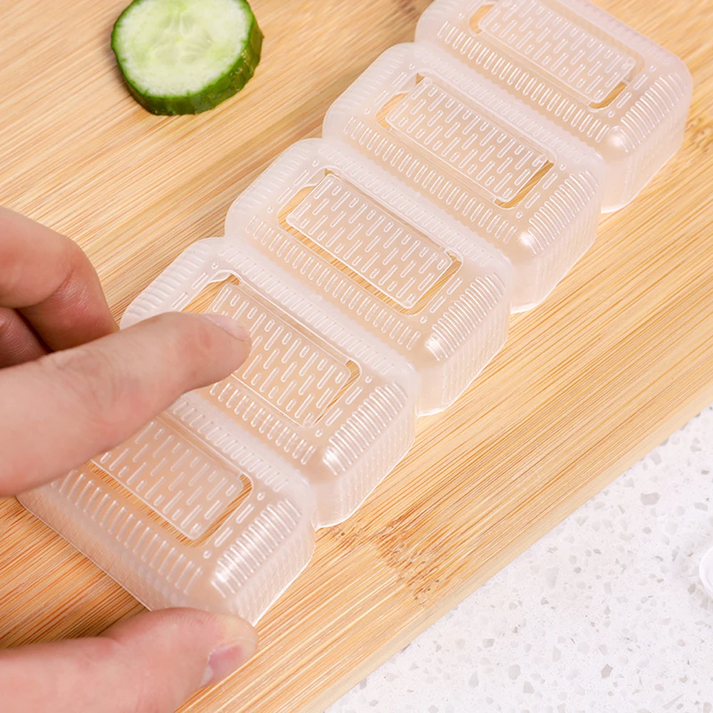 Rice Ball Mold 5/1 Grids Rice Ball Mold Mini Square Sushi Set Non-stick Pressure Storage Box Lunch Tool DIY Home Kitchen Clear Onigiri Molds