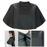 Hair Dye Tools Short Square Black Waterproof Hairdressing Salon Barber Hair Cutting Cape Cloth Wrap Hairdressing Cape Barber 2