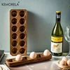 KEMORELA Modern Wooden Egg Storage Box Multi-Compartment Kitchen Organizer for Fresh Eggs Ideal for Home Cooking And Baking 3