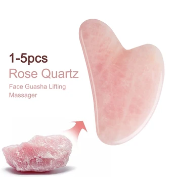 Rose Quartz Gua Sha Massager 1
