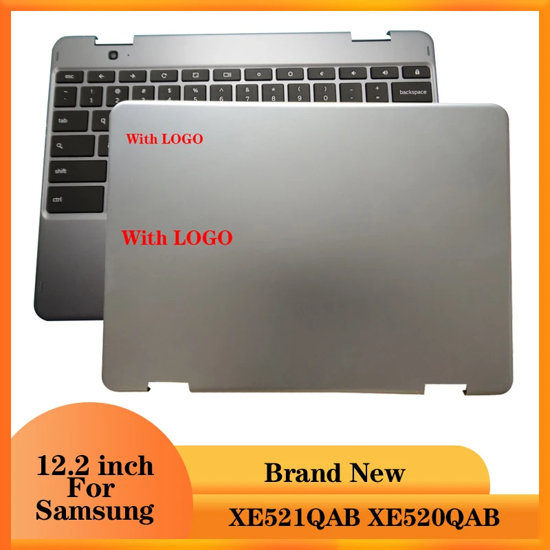 Nuovo Per Samsung Chromebook Plus Xxe520Qab Laptop Lcd Cover Posteriore/Palmrest Maiuscola Tastiera Americana