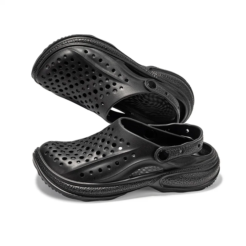 New Slippers Trend Casual Sandals Men's Outdoor Sandals Breathable Beach Shoes Men's Shoes Thick Sole Slip-On Slippers Men