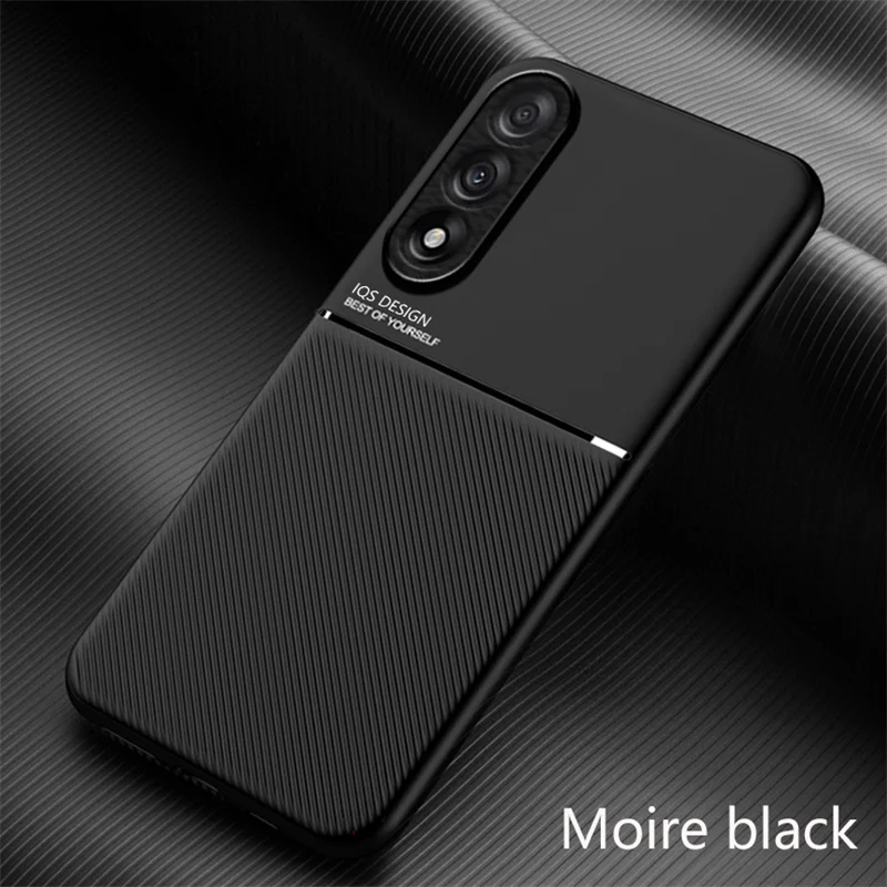 Magnetic Leather Protective Phone Case with Soft Back Cover