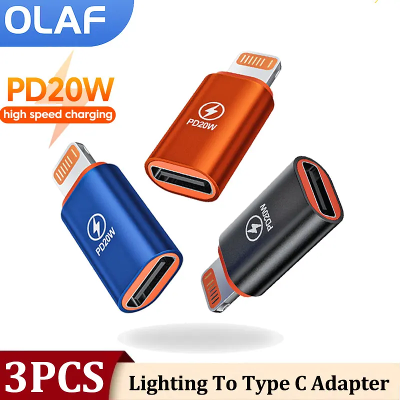 Pd20w Usb Type C To Lighting Otg Adapter Usb C Charger Data Cable