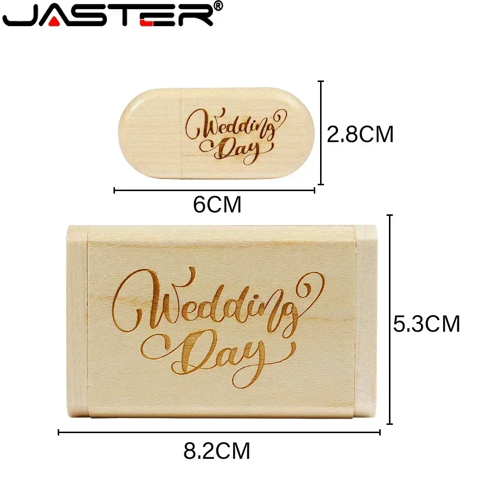JASTER 10개 묶음 나무 USB 2.0 플래시 드라이브 128GB 무료 로고 비즈니스 선물 펜 드라이브 64GB 메이플 우드 32GB 메모리 스틱 USB 스틱