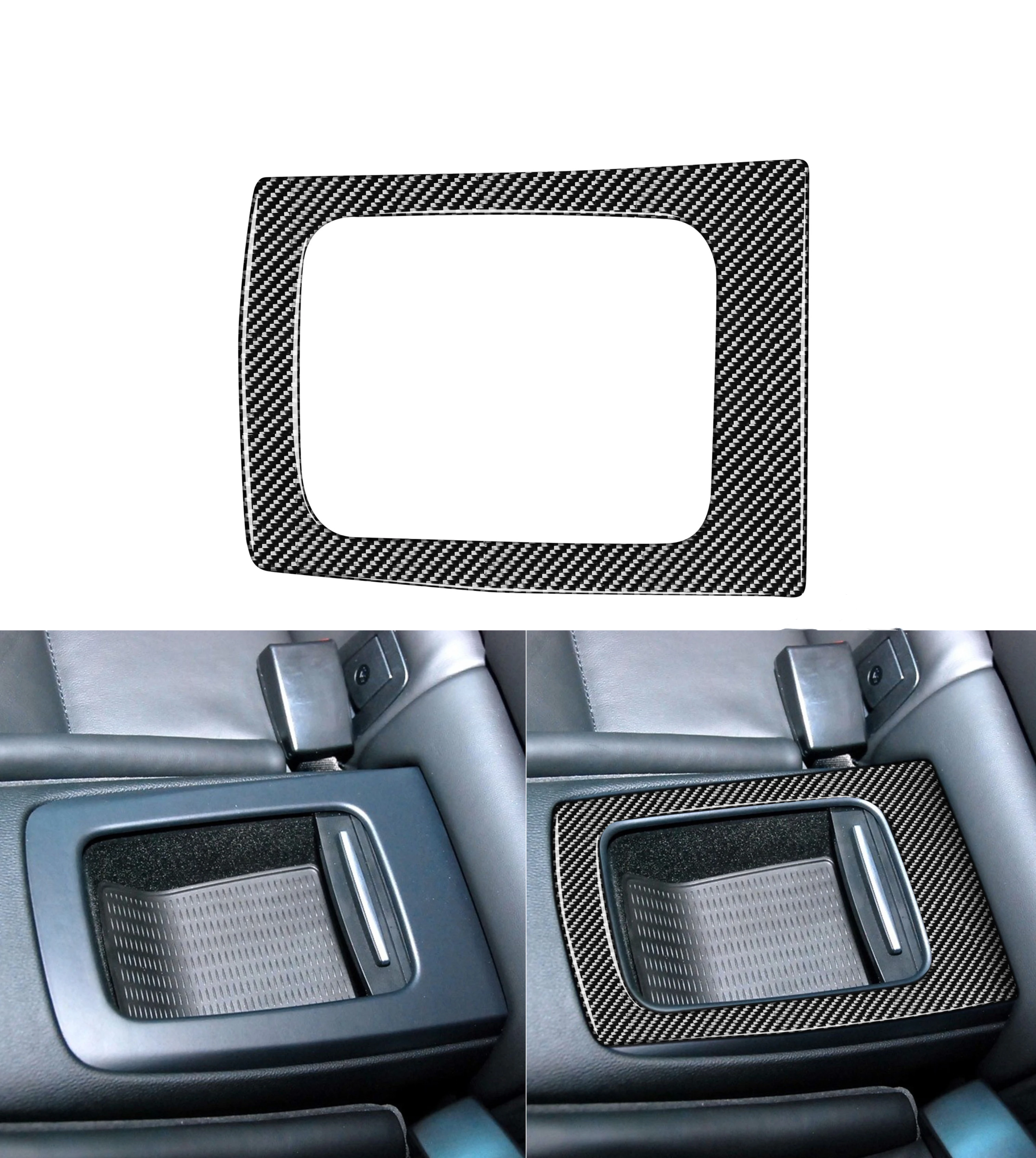 

Carbon Fiber Car Rear Row Storage Box Frame Trim For BMW 3 Series E90 E92 E93 M3 2 Door 2005-2013 Decoration