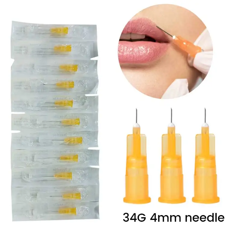 30G 4mm 32G 4mm Painless Small Needle Painless Beauty Ultrafine Syringes Korean Needles Eyelid Tools