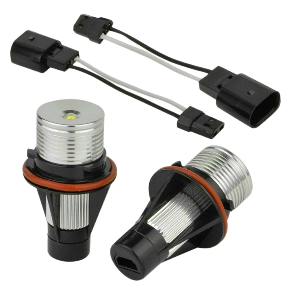 1Pair 8000K White Led Angel Eye Marker Halo Light Bulbs Lamps For-Bmw E39 E53 E60 E63 E64 E66 E87 5 6 7 X3 X5