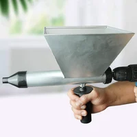 Auger Mortar Caulking Gun,All-Metal Portable Cement Caulking Gun Sprayer With Nozzles for Walls, Bricks, Floors 1