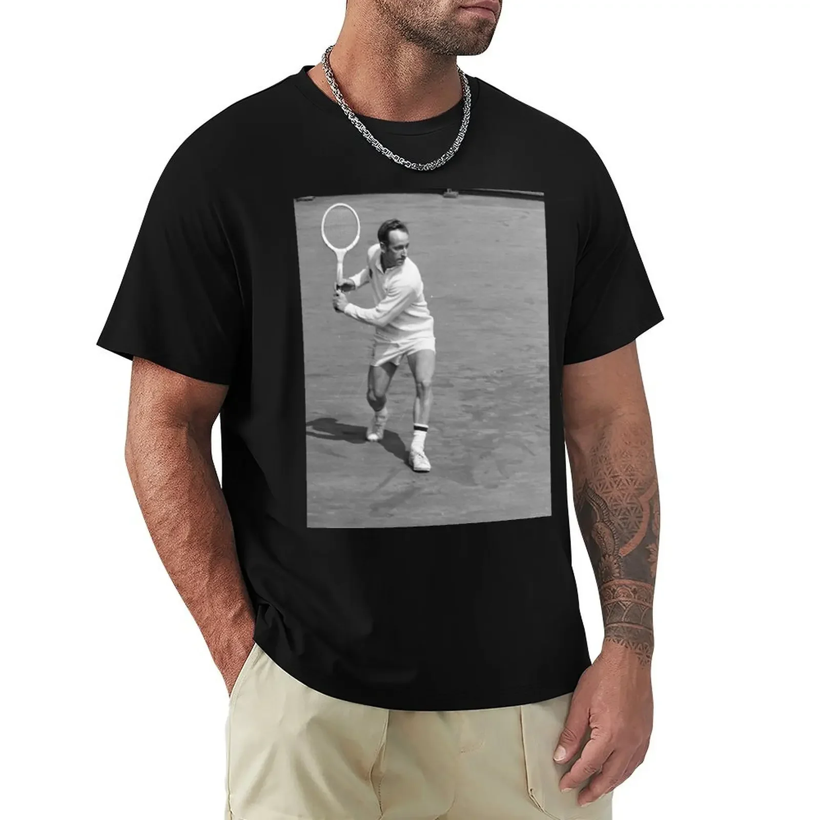 

Rod Laver 2: The Rocket: Tennis Legend T-shirt oversized animal prinfor boys black t shirts for men